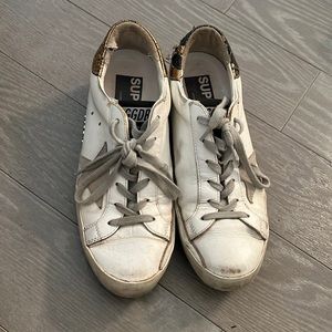 Golden Goose
Superstar Leather Glitter Low-Top Sneakers (Hardly worn)